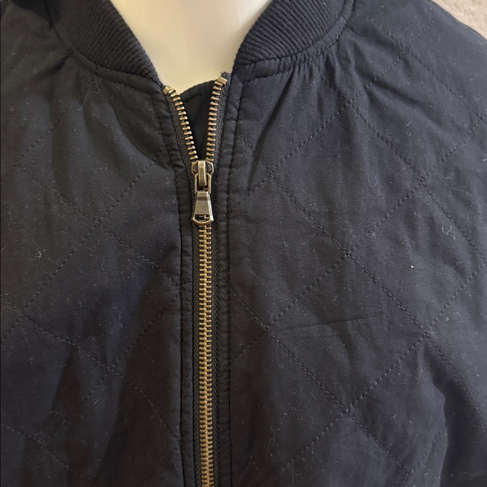 Kohl's Classic Black Bomber Jacket